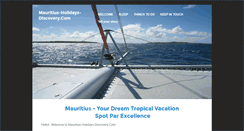 Desktop Screenshot of mauritius-holidays-discovery.com